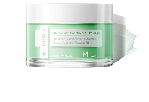 Mugwort Calming Clay Mask - Vista lateral Matcha Glow