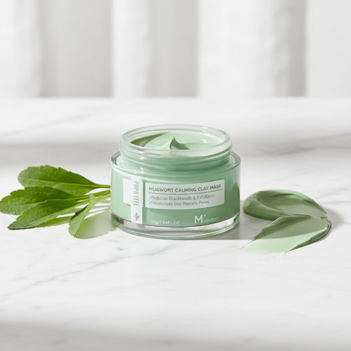 Mugwort Calming Clay Mask con hojas de mugwort - Matcha Glow